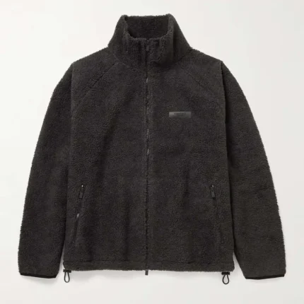 Essentials Fear of God Logo Appliqued Fleece Jacket