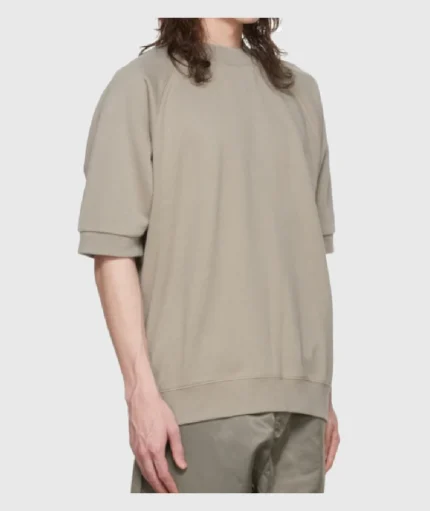 Essentials Taupe Cotton Sweatshirt