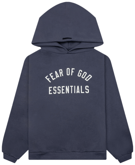 Blue Fear of God Essential Hoodie