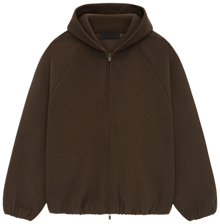 Brown Zip Up Essentials Hoodie Brown Zip Up Essentials Hoodie