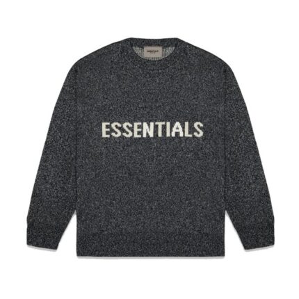 Essential Classic Round Neck Sweater – Charcoal Gray
