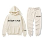Essential Spring Hoodie Tracksuit – Cream
