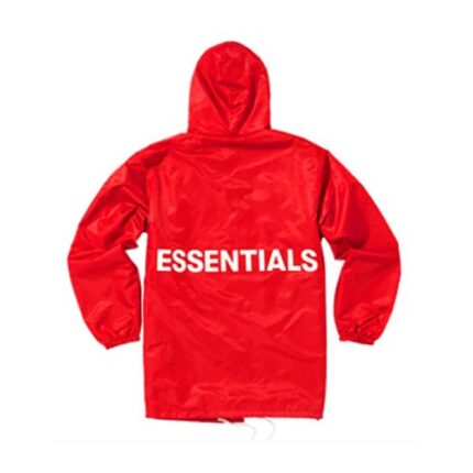 Essentials Fear of God Hooded Jacket – Red