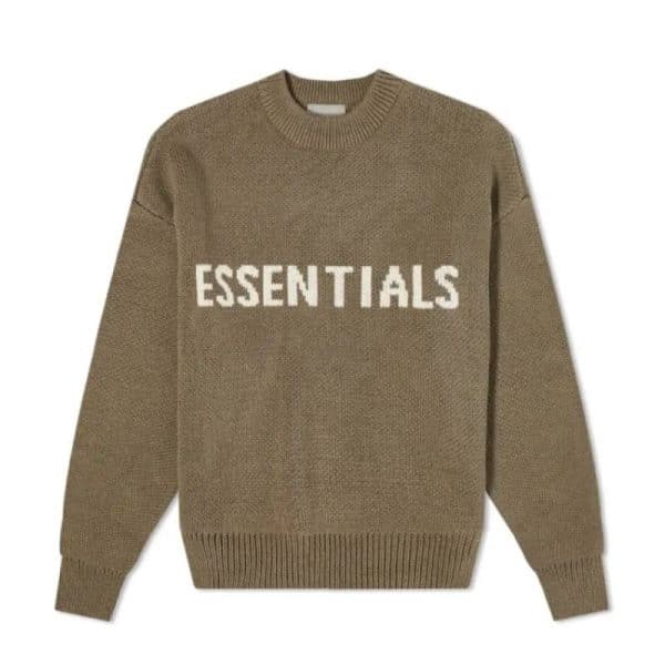 Essentials Round Neck Sweater – Brown Essentials Round Neck Sweater – Brown