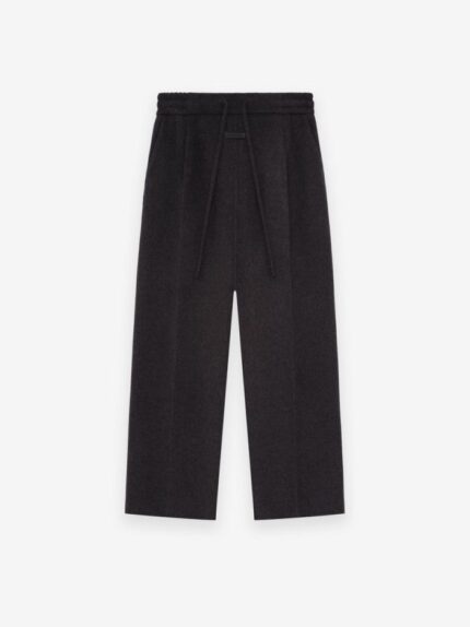 Essentials Wool Cashmere Drawstring Wide Leg Pant
