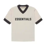 Fear Of God Essentials Kids V-Neck Tee Wheat