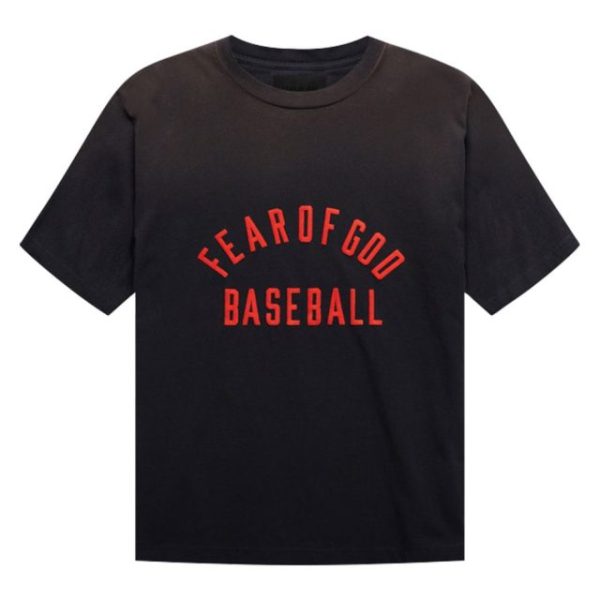 Fear of God Baseball T- Shirt Black Fear of God Baseball T- Shirt Black
