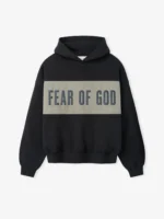 ESSENTIALS Cropped Relaxed Panelled Hoodie